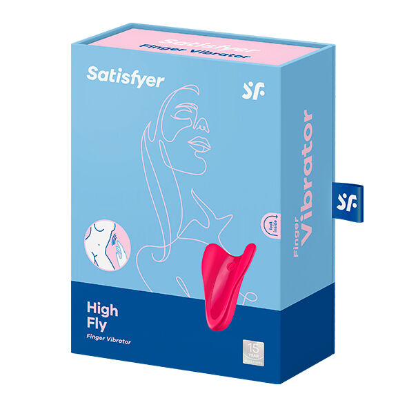SATISFYER - VIBRATOR CU DEGET HIGH FLY FUCSIA