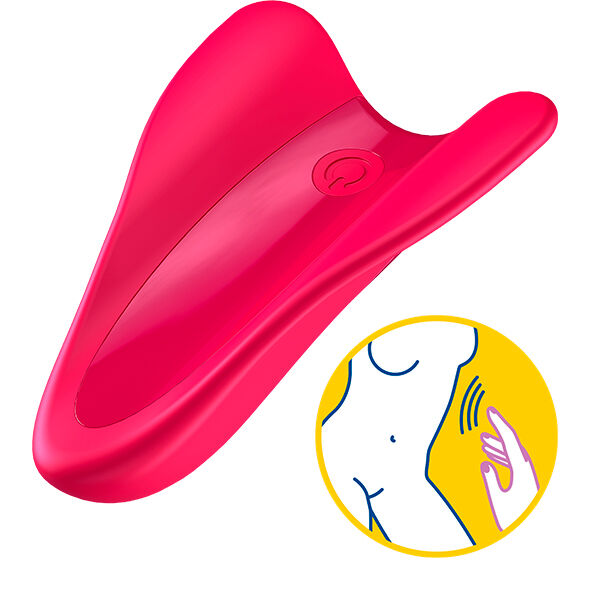 SATISFYER - VIBRATOR CU DEGET HIGH FLY FUCSIA
