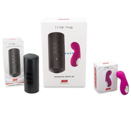 KIIROO - SET DE CUPLU TITAN ȘI CLIONA LILIAC