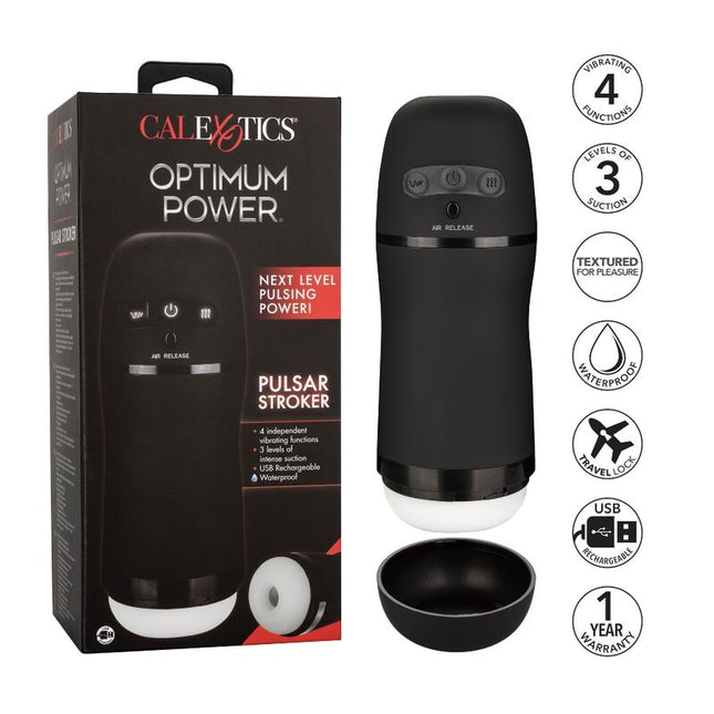 CALEXOTICS - MASTURBATOR VIBRANT CU SUCȚIE OPTIMUM POWER