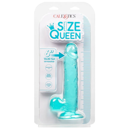 CALEXOTICS - DILDO MĂRIMEA QUEEN ALBASTRU 15,3 CM