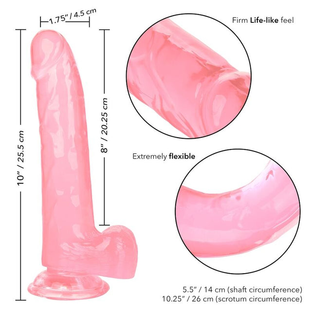 CALEXOTICS - DILDO MĂRIMEA QUEEN ROZ 20.3 CM