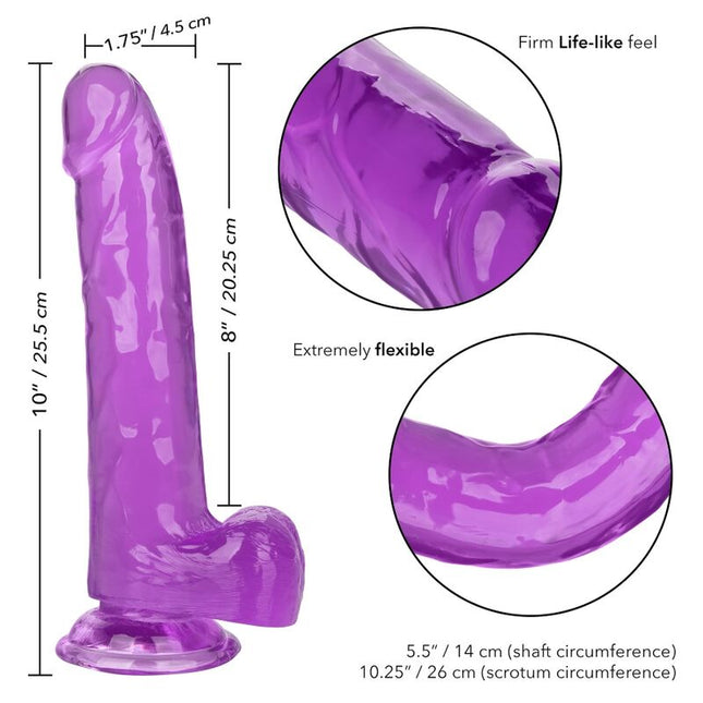 CALEXOTICS - DILDO MĂRIMEA QUEEN VIOLET 20.3 CM