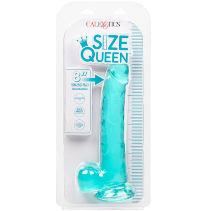 CALEXOTICS - DILDO MĂRIMEA QUEEN ALBASTRU 20,3 CM