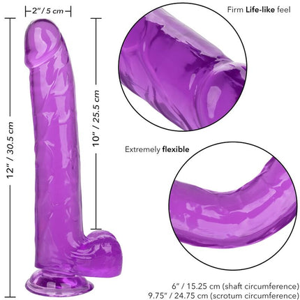 CALEXOTICS - DILDO MĂRIMEA QUEEN VIOLET 25,5 CM