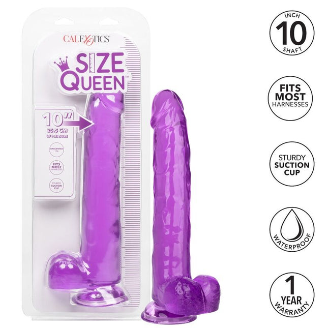 CALEXOTICS - DILDO MĂRIMEA QUEEN VIOLET 25,5 CM
