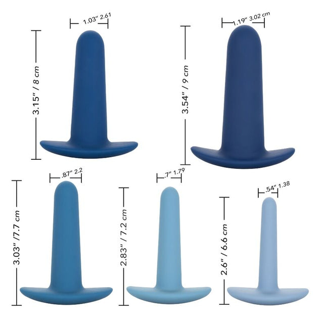 CALEXOTICS - SET DE ANTRENAMENT ANAL PURTABIL 5 PIESE