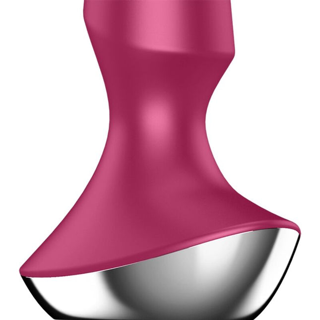 SATISFYER - VIBRATOR PLUG ILICIOUS CU 2 PLUGURI BERRY