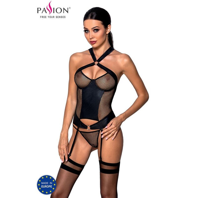 PASIUNE - CORSET AMANDA DIN PIELE ECOLOGICĂ M/M