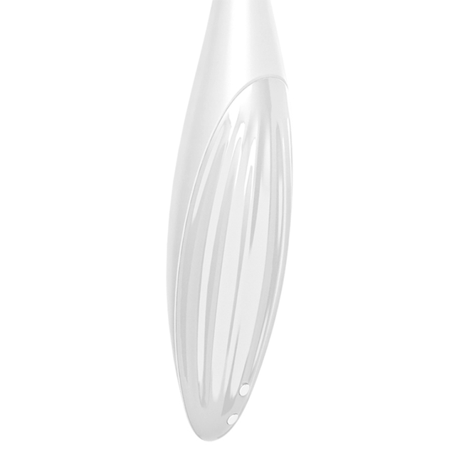 SATISFYER - VIBRATOR CU VÂRF DE CLITORIS TWIRLING JOY ALB