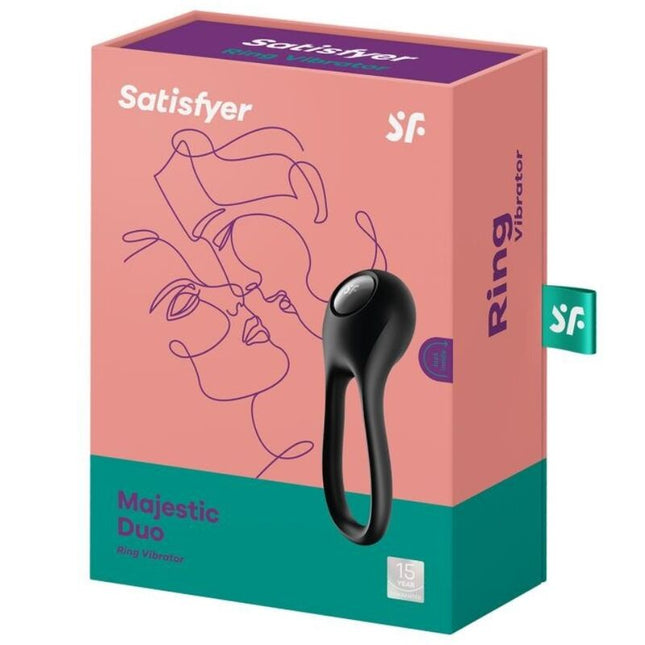 SATISFYER - VIBRATOR INEL MAJESTIC DUO NEGRU