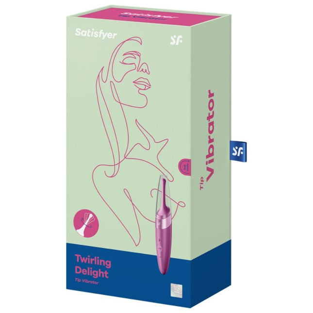 SATISFYER - VIBRATOR CU VÂRF DE CLITORIS TWIRLING DELIGHT MOV