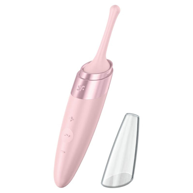 SATISFYER - VIBRATOR CU VÂRF DE CLITORIS TWIRLING DELIGHT ROZ
