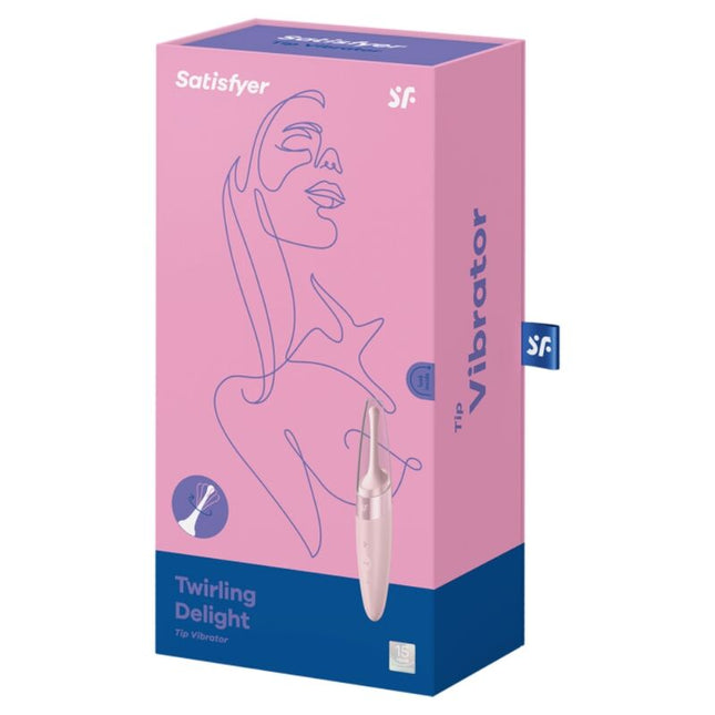 SATISFYER - VIBRATOR CU VÂRF DE CLITORIS TWIRLING DELIGHT ROZ