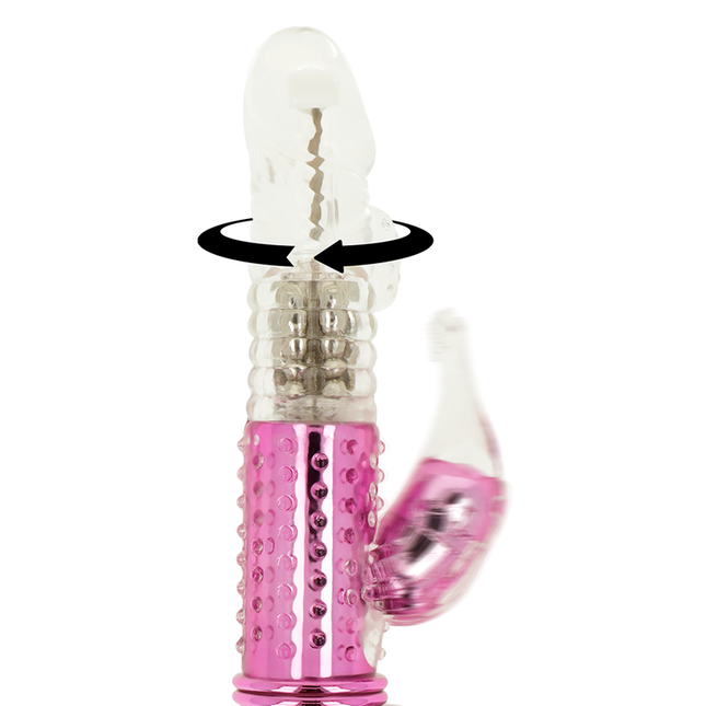 OHMAMA - VIBRATOR CU FUNCȚIE DE ROTARE ȘI STIMULATOR DE CLITORIS