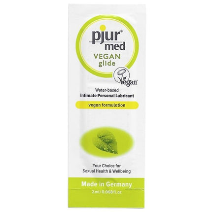 PJUR - LUBRIFIANT MED VEGAN GLIDE PE BAZĂ DE APĂ 2 ML