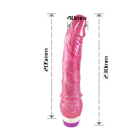 BAILE - VIBRATOR ROȘU REALISTANT 23 CM