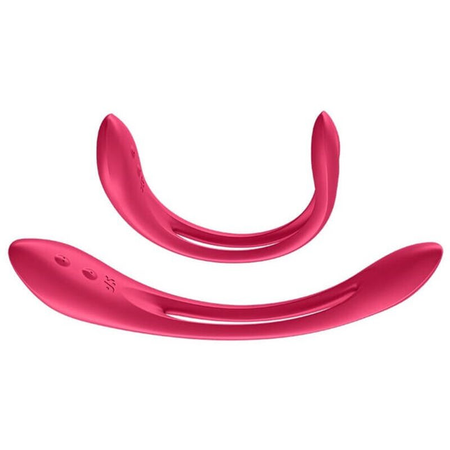 SATISFYER - VIBRATOR MULTIPLU ELASTIC JOY ROȘU