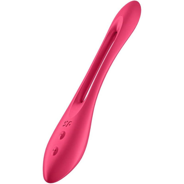 SATISFYER - VIBRATOR MULTIPLU ELASTIC JOY ROȘU