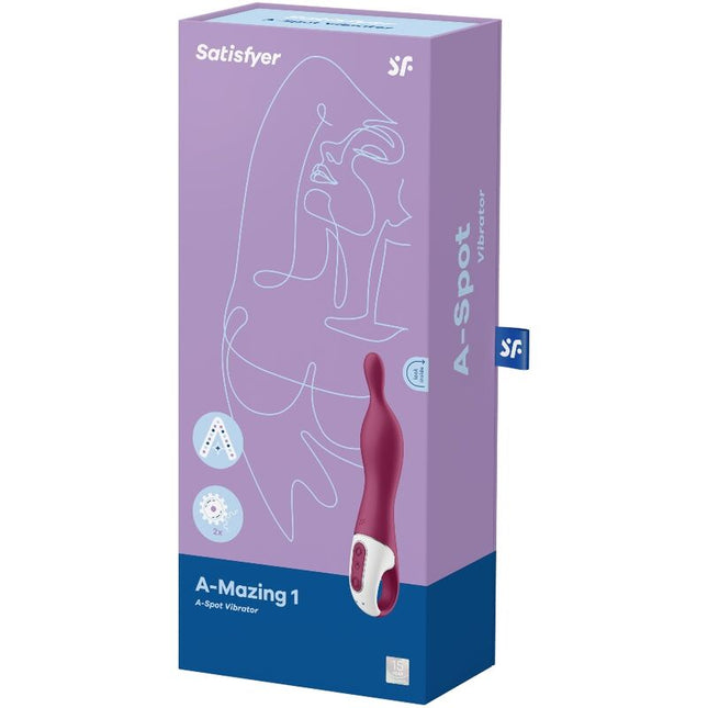 SATISFYER - VIBRATOR UIMITOARE 1 ASPOT BERRY