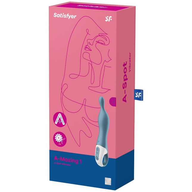 SATISFYER - VIBRATOR AMAZING 1 ASPOT ALBASTRU