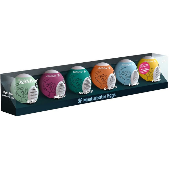 SATISFYER - OUĂ DE MASTURBATOR SET 6 UNITĂȚI