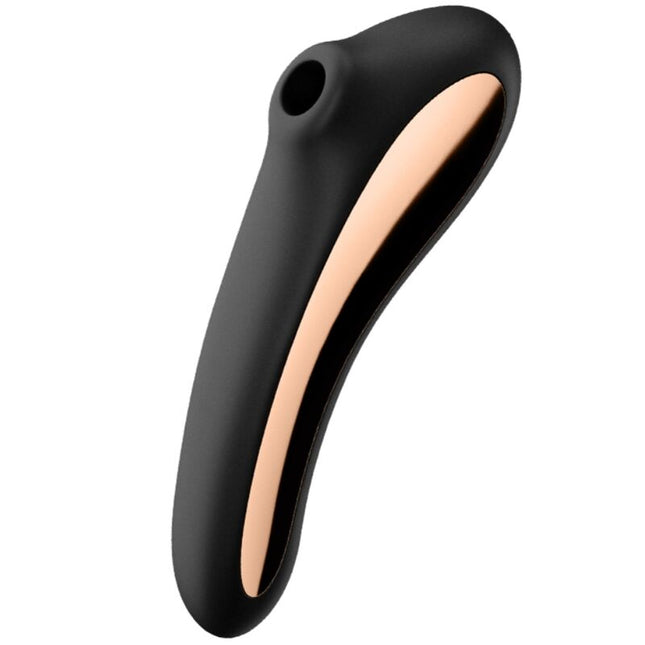 SATISFYER - VIBRATOR DUAL KISS AIR PULSE NEGRU
