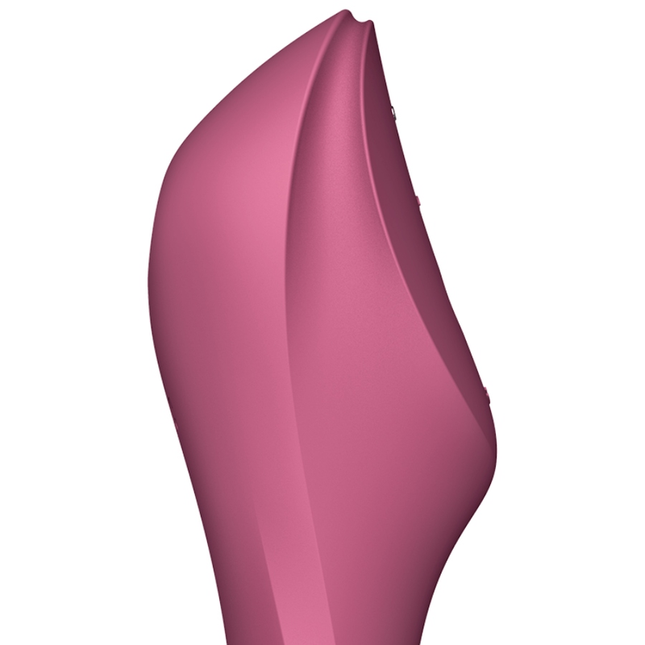 SATISFYER - VIBRATOR CURVY TRINITY 3 AIR PULSE ROȘU