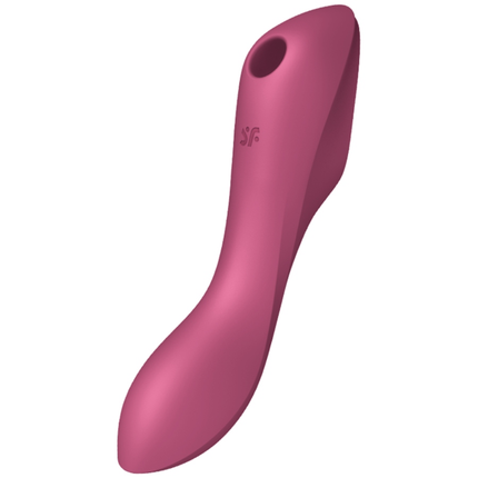 SATISFYER - VIBRATOR CURVY TRINITY 3 AIR PULSE ROȘU