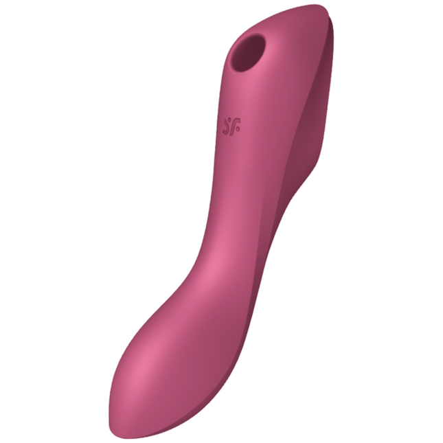 SATISFYER - VIBRATOR CURVY TRINITY 3 AIR PULSE ROȘU