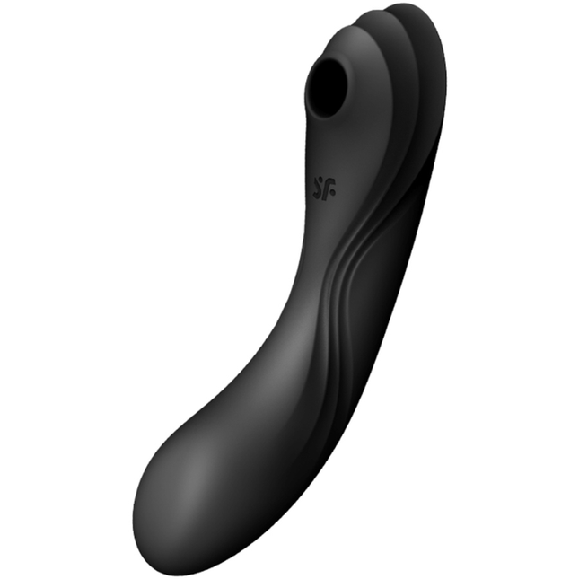 SATISFYER - VIBRATOR CURVY TRINITY 4 AIR PULSE NEGRU