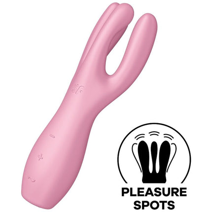 SATISFYER - VIBRATOR THREESOME 3 ROZ