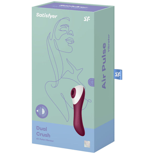 SATISFYER - VIBRATOR CU PULSURI DE AER DUAL CRUSH