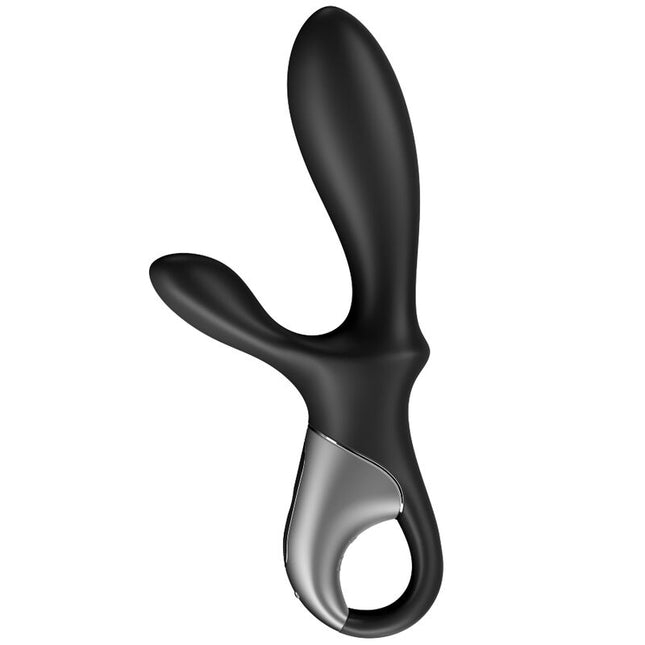 SATISFYER - VIBRATOR ANAL HEAT CLIMAX+ CU APP NEGRU