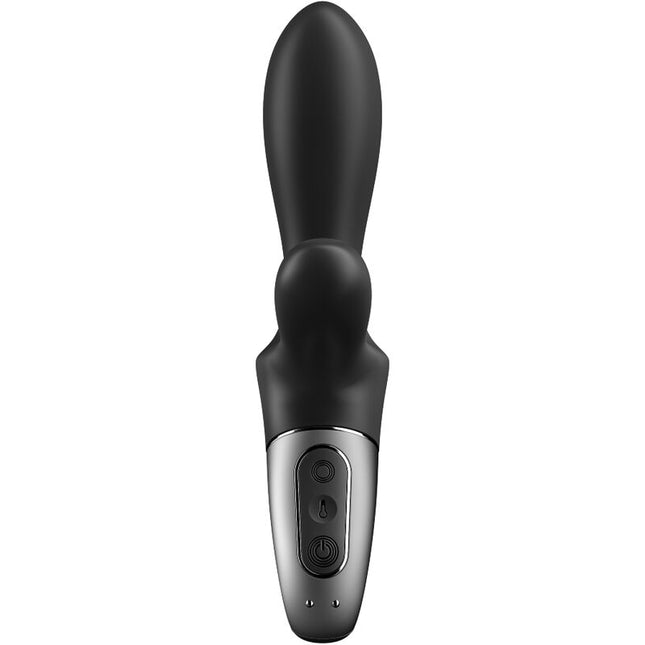 SATISFYER - VIBRATOR ANAL HEAT CLIMAX+ CU APP NEGRU