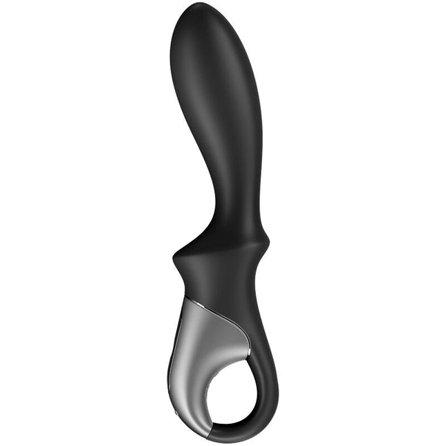 SATISFYER - VIBRATOR ANAL HEAT CLIMAX CU APP NEGRU