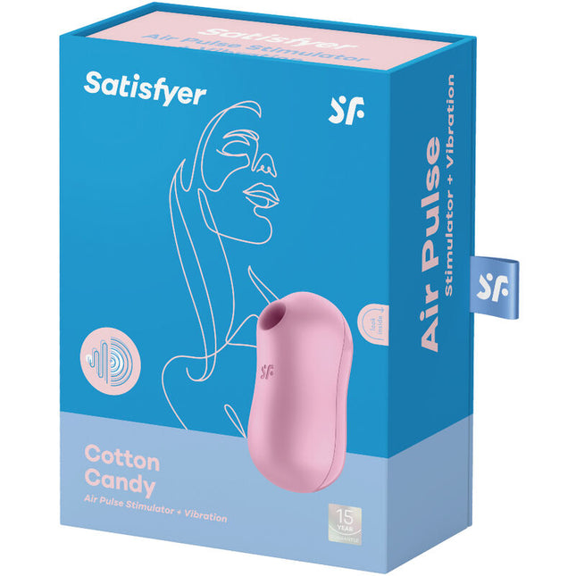 SATISFYER - STIMULATOR ȘI VIBRATOR CU AER PULSAT VAȚĂ DE ZAHĂR, LILIAC