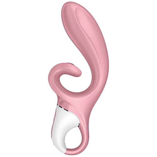 SATISFYER - VIBRATOR HUG ME RABBIT CU APLICAȚIE ROZ