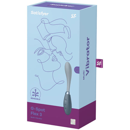 SATISFYER - VIBRATOR MULTIPLU G-SPOT FLEX 3 GRI