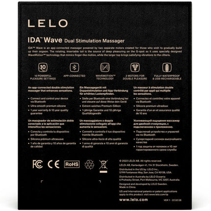 LELO - Aparat de masaj pentru cupluri Ida Wave, negru