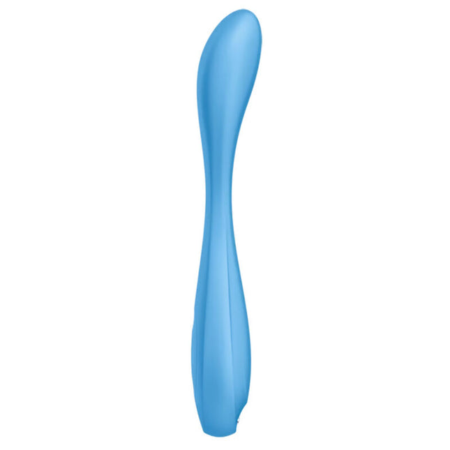 SATISFYER - G-SPOT FLEX 4+ VIBRATOR MULTIPLU CU APLICAȚIE ALBASTRU