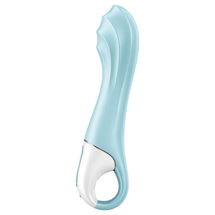 SATISFYER - VIBRATOR CU POMPĂ DE AER 5+ VIBRATOR GONFLABIL PUNCT G CU APLICAȚIE ALBASTRU