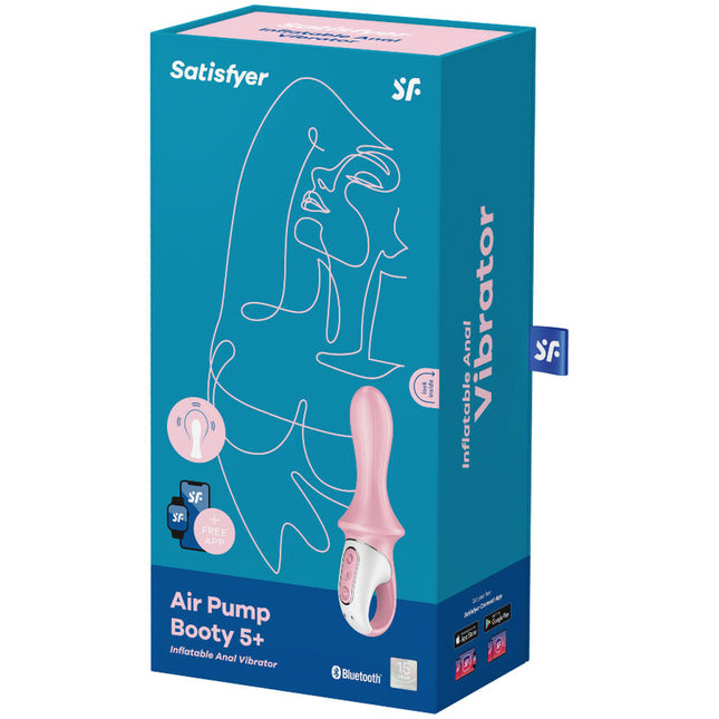 SATISFYER - VIBRATOR ANAL GONFLABIL AIR PUMP BOOTY 5+ ROZ