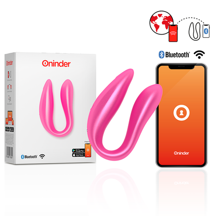 ONINDER - STIMULATOR LISBOA BLACK PENTRU PUNCTUL G ȘI CLITORIS - APLICAȚIE GRATUITĂ