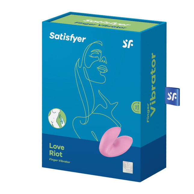 SATISFYER - VIBRATOR PENTRU DEGET LOVE RIOT MOV