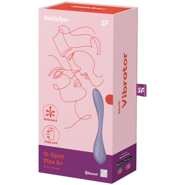 SATISFYER - VIBRATOR MULTIPLU G-SPOT FLEX 5 ALBASTRU
