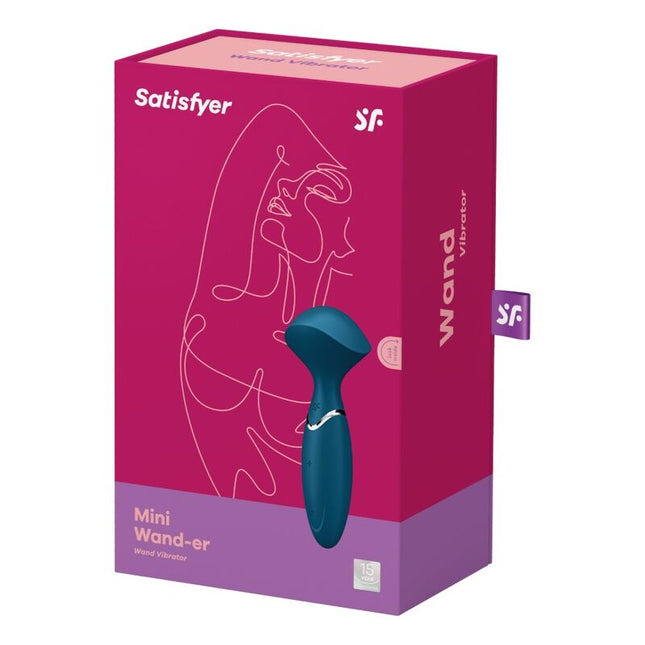 SATISFYER - MINI WOND-ER ALBASTRU