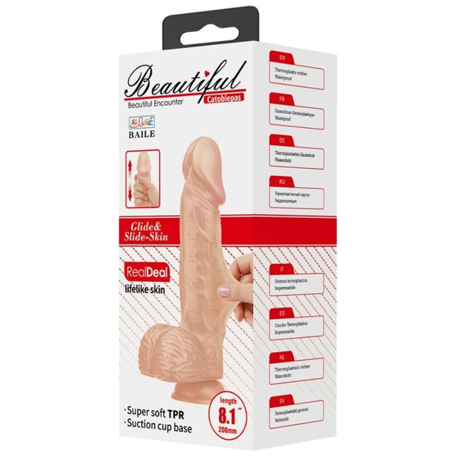 DILDO FRUMOS REALISTIC CATOBLEPAS 20.6 CM NATURAL