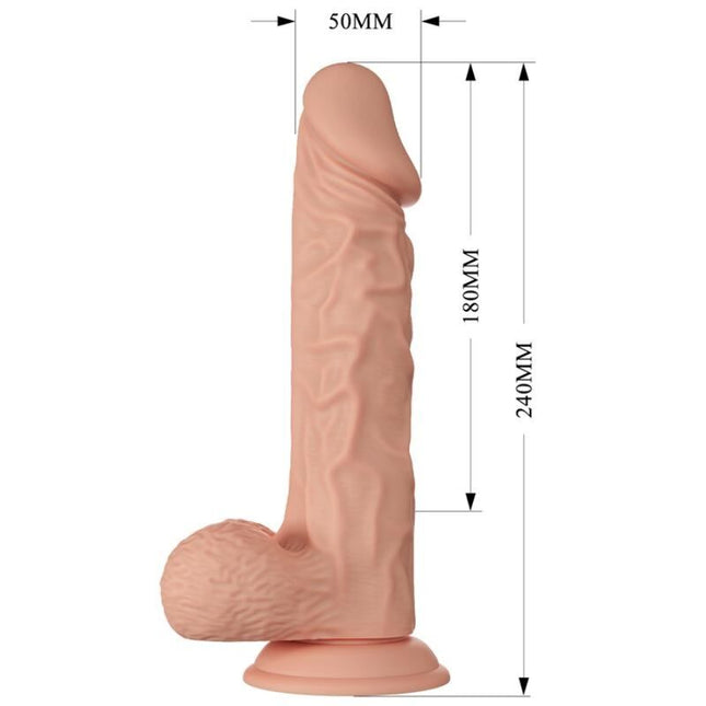 DILDO FRUMOS REALISTIC BURAQ 24 CM NATURAL