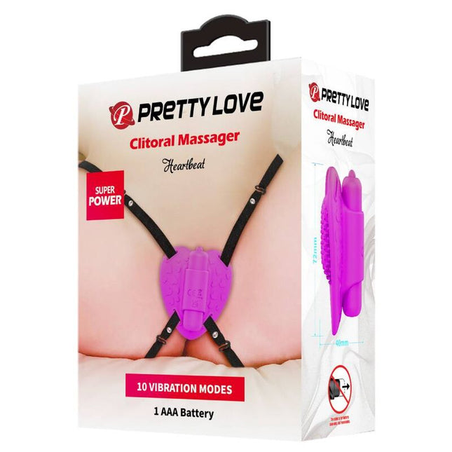 PRETTY LOVE - MASAJ CLITORIS HEARTBEAT 10 MODURI DE VIBRAȚIE MOV